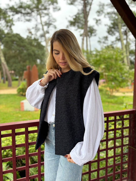 Veste sans manches LILI Bleu marine
