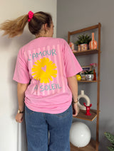 T-shirt AMOUR AU SOLEIL Rose