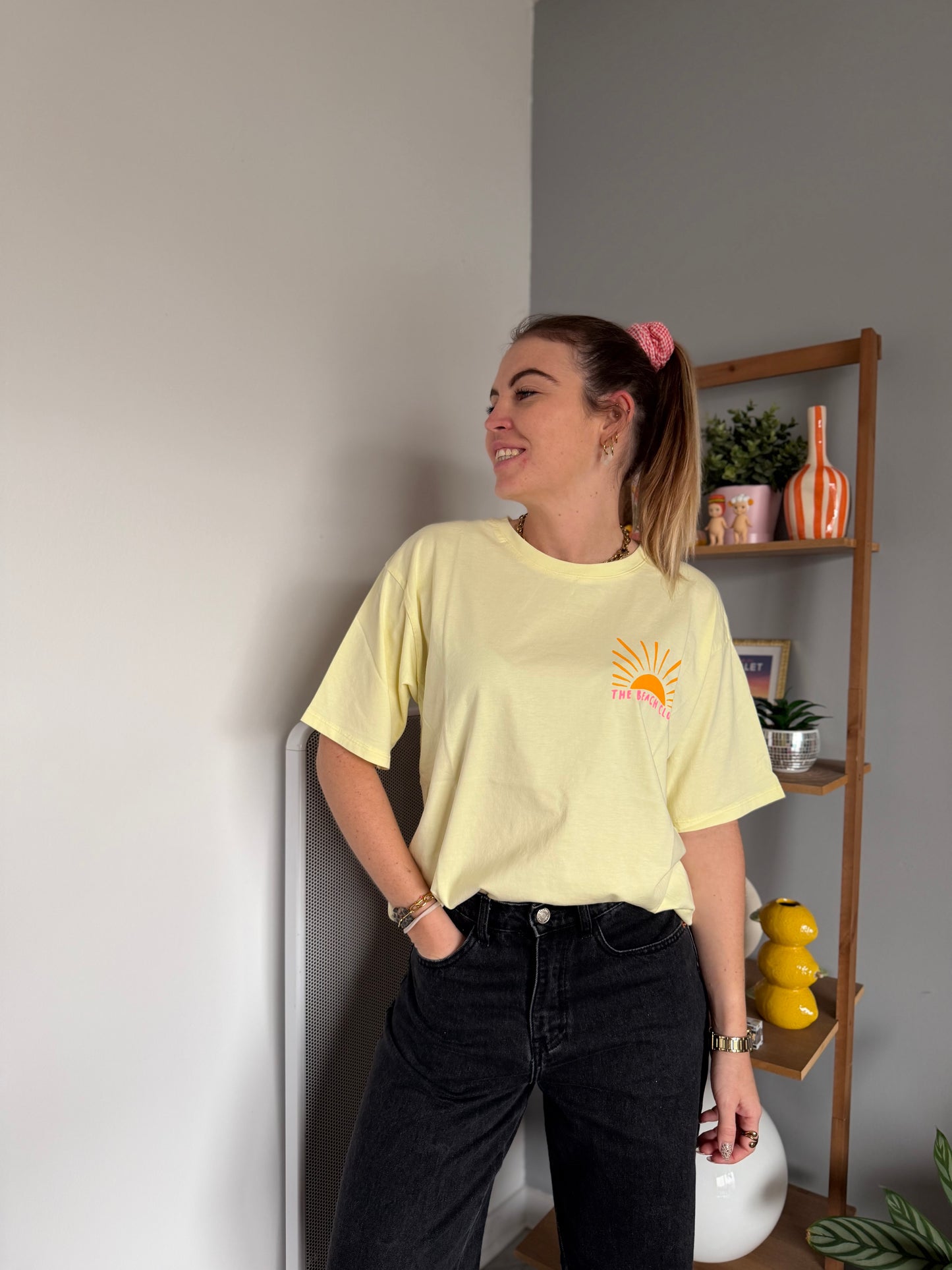 T-shirt THE BEACH CLUB Jaune