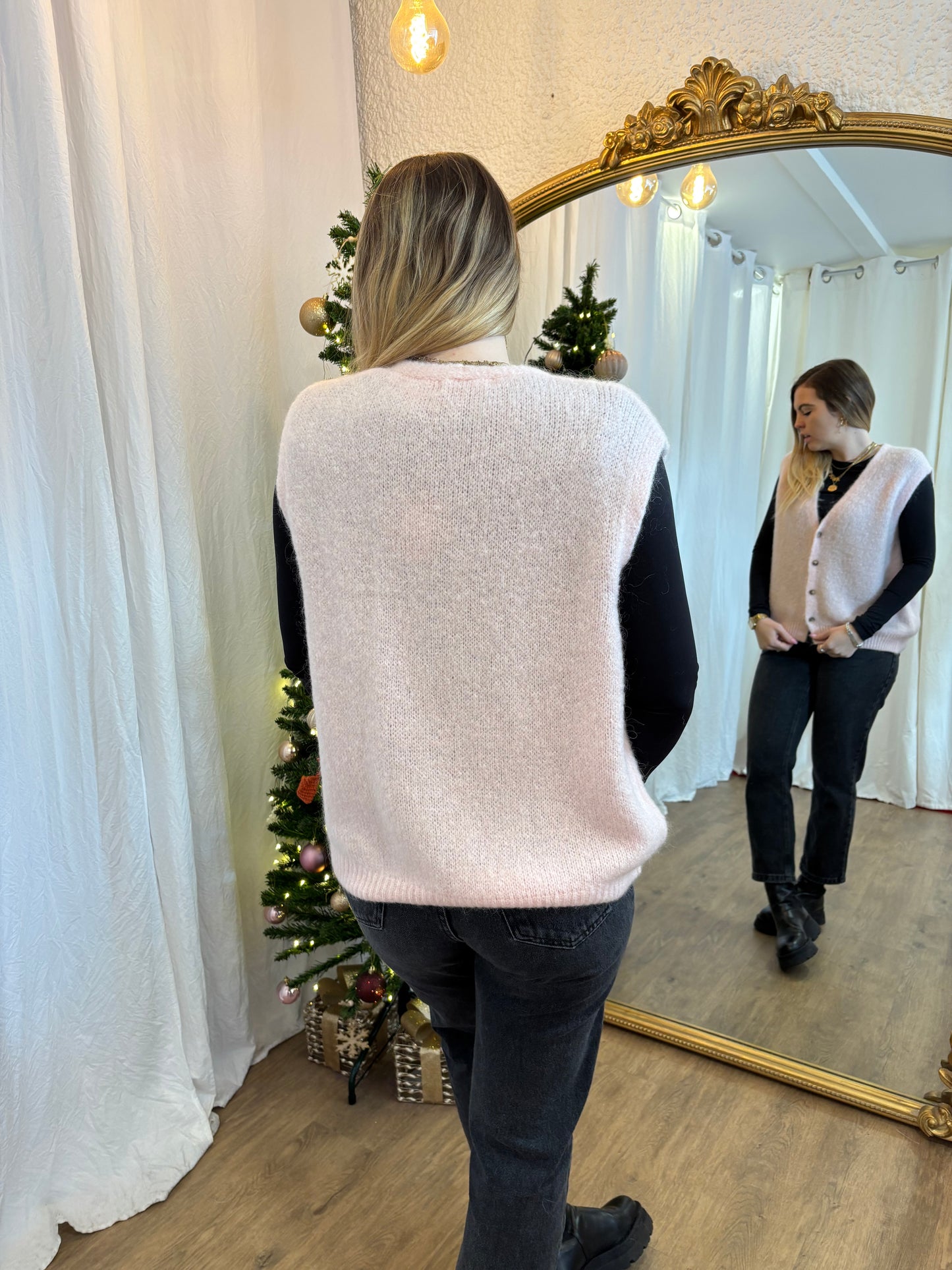 25 - Gilet TOM Rose clair
