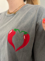 T-shirt SPICY LOVE Gris ••