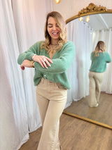 70- Gilet LOU - Celadon vert 🧡