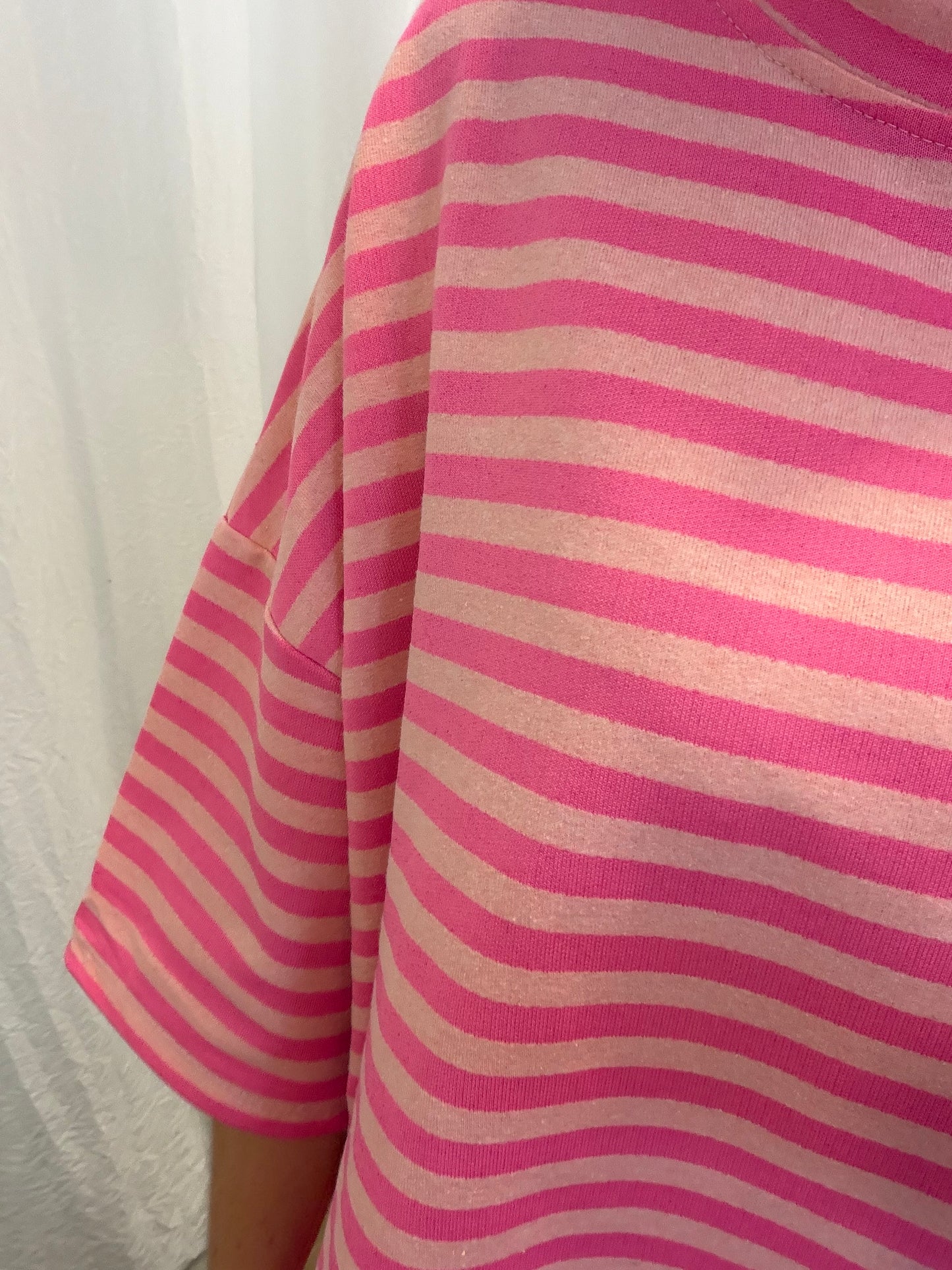 T-shirt LÉA marinière Rose + Rose