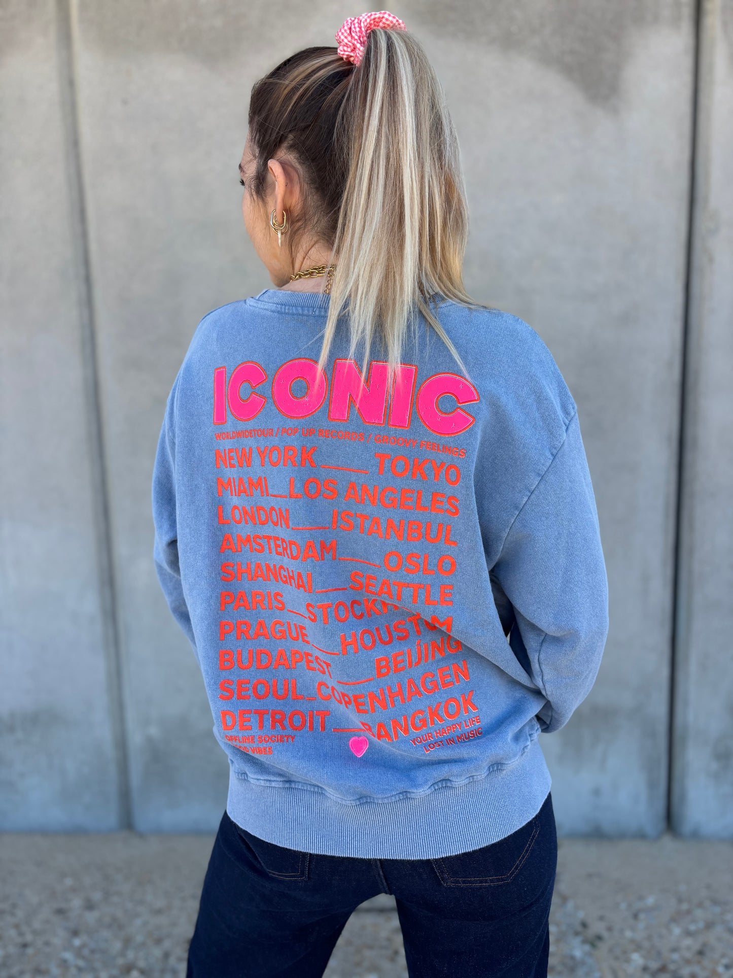 Sweat ICONIC Bleu