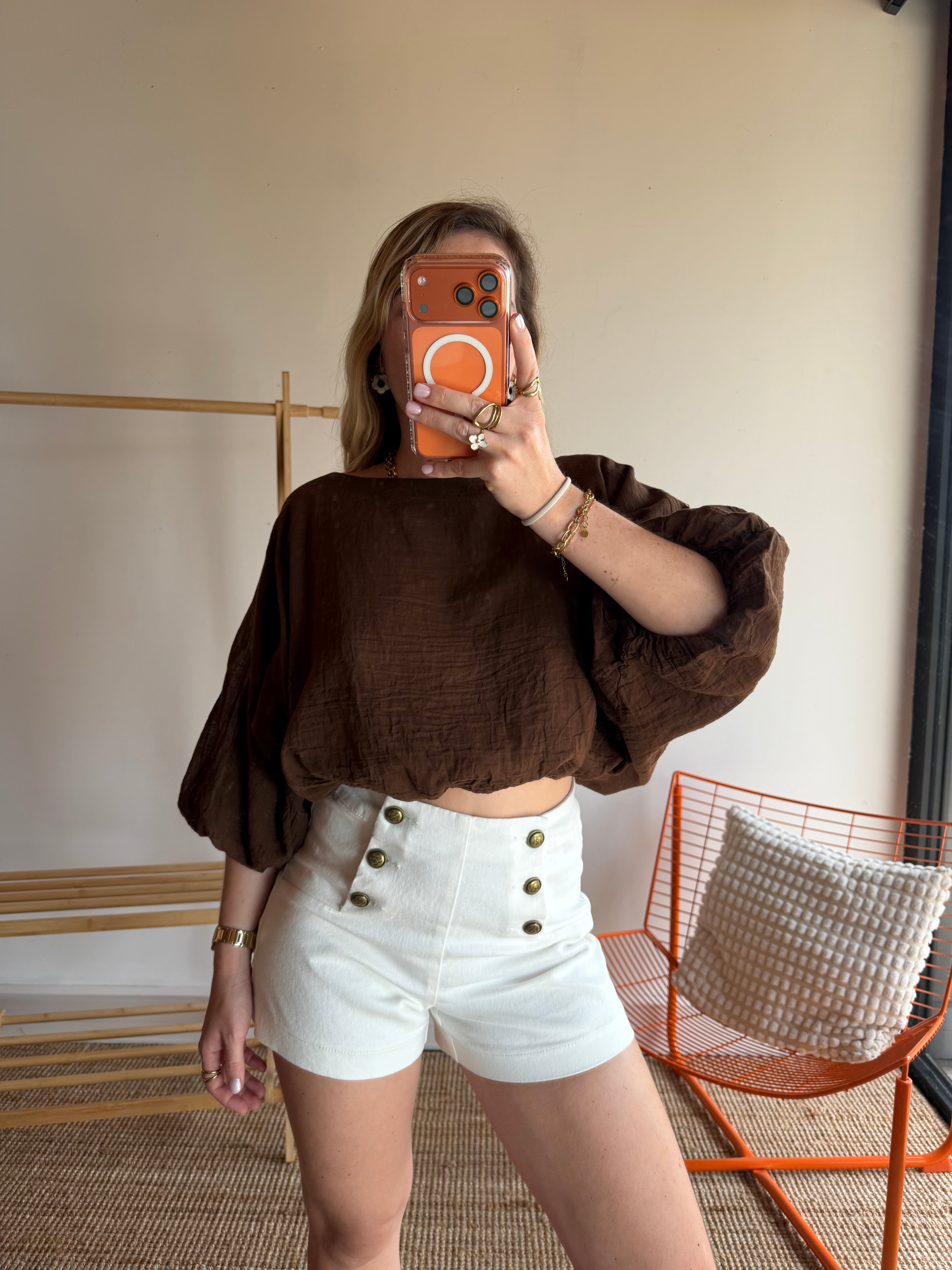 Blouse LISA Chocolat