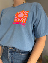 T-shirt SOLEIL (NEW FLUO) Bleu Jean