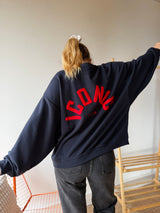 Sweat ICONIC CLUB Bleu marine