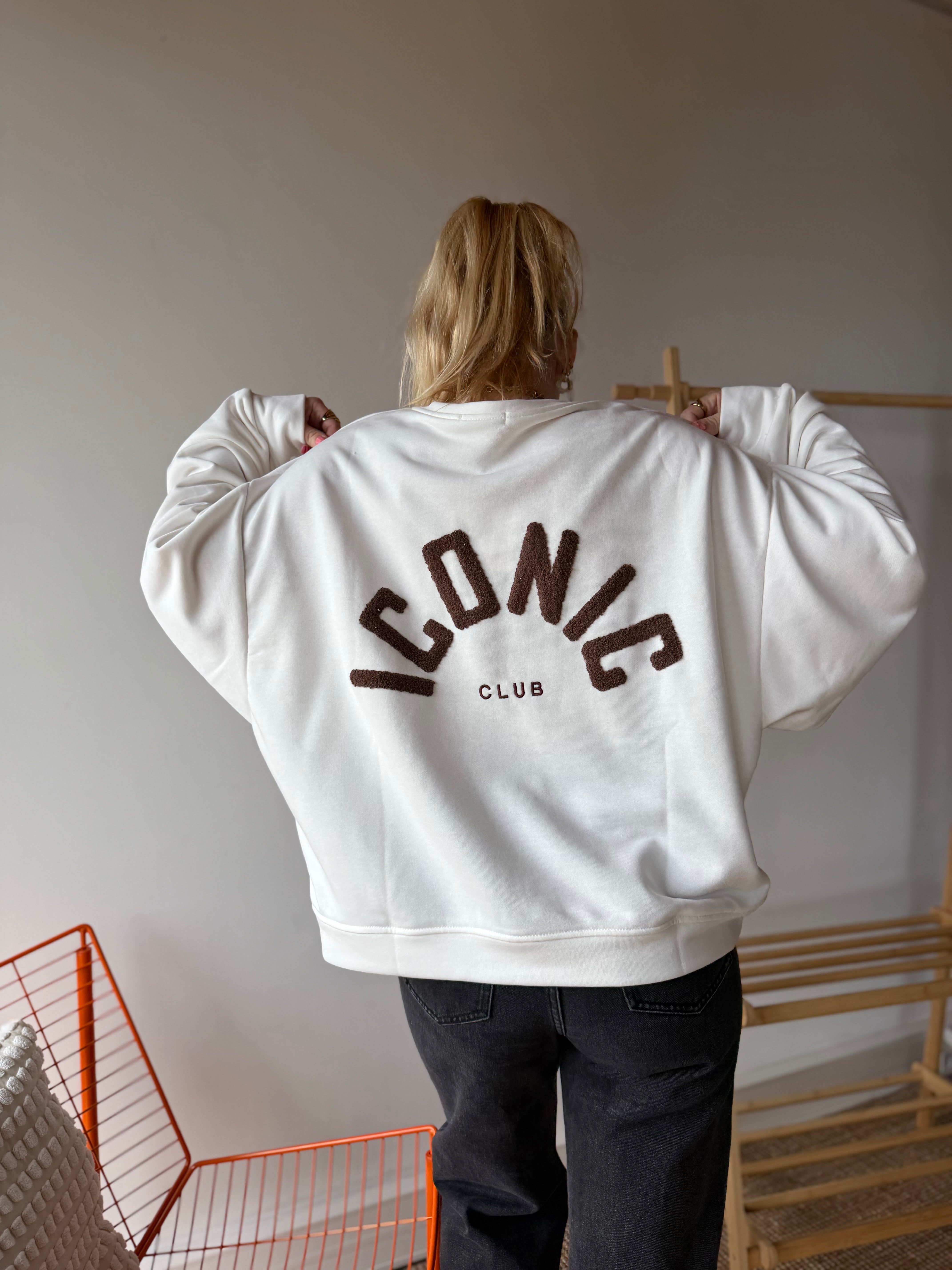 Sweat ICONIC CLUB Blanc