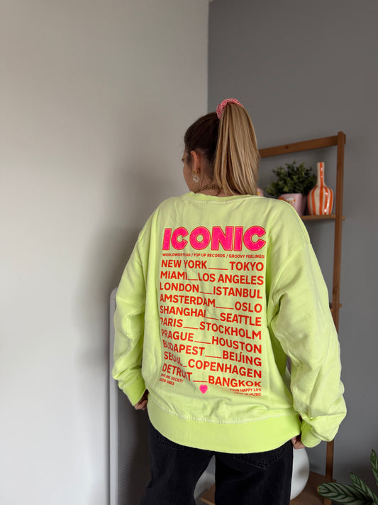 Sweat ICONIC Vert anis