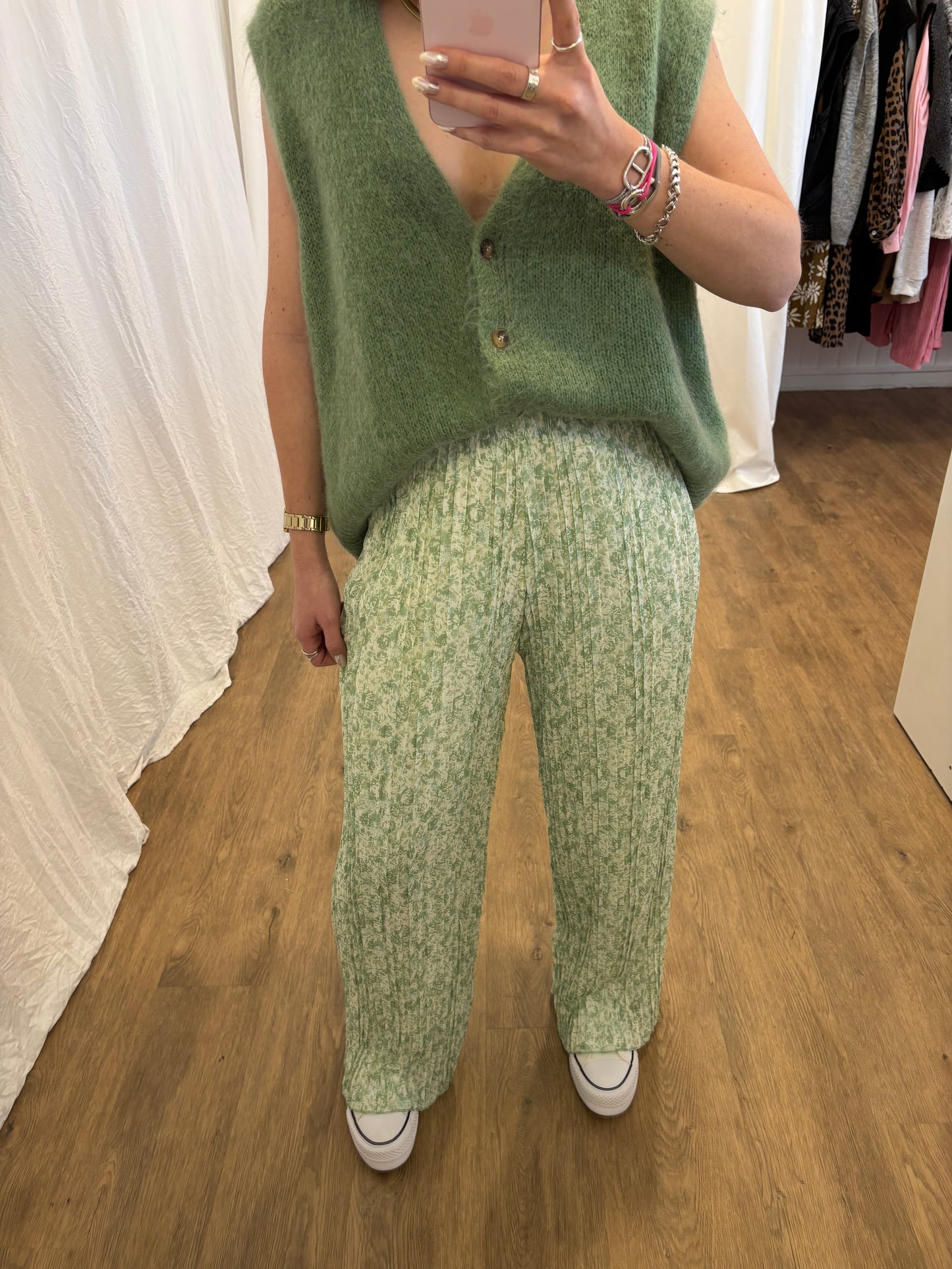 4 - Pantalon plissé BILI Vert