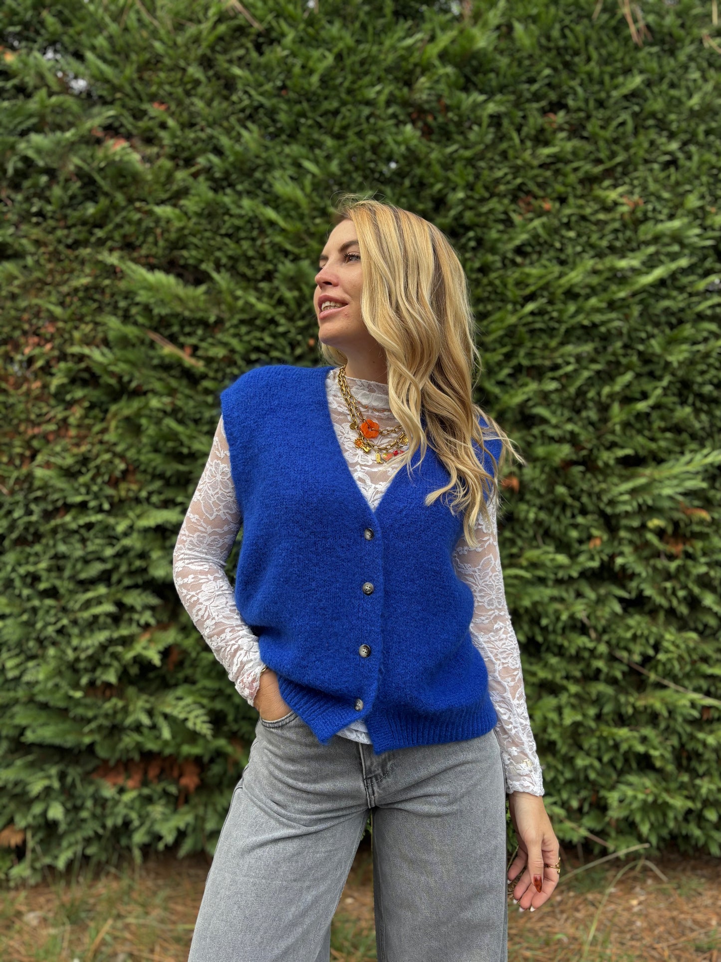 10 - Gilet TOM - Bleu électrique