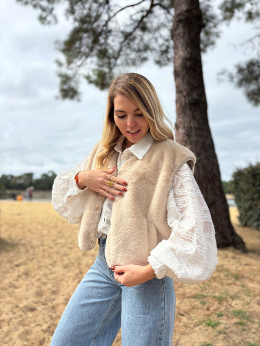Veste sans manches MYO Beige