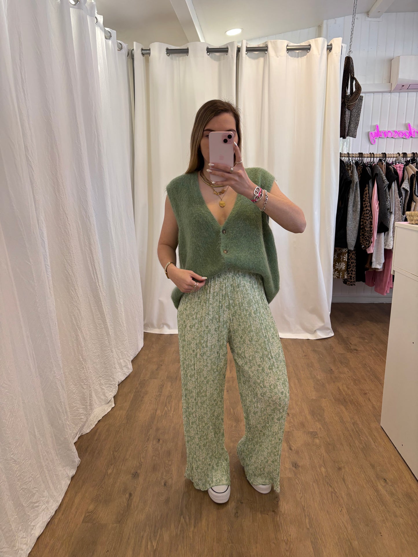 4 - Pantalon plissé BILI Vert