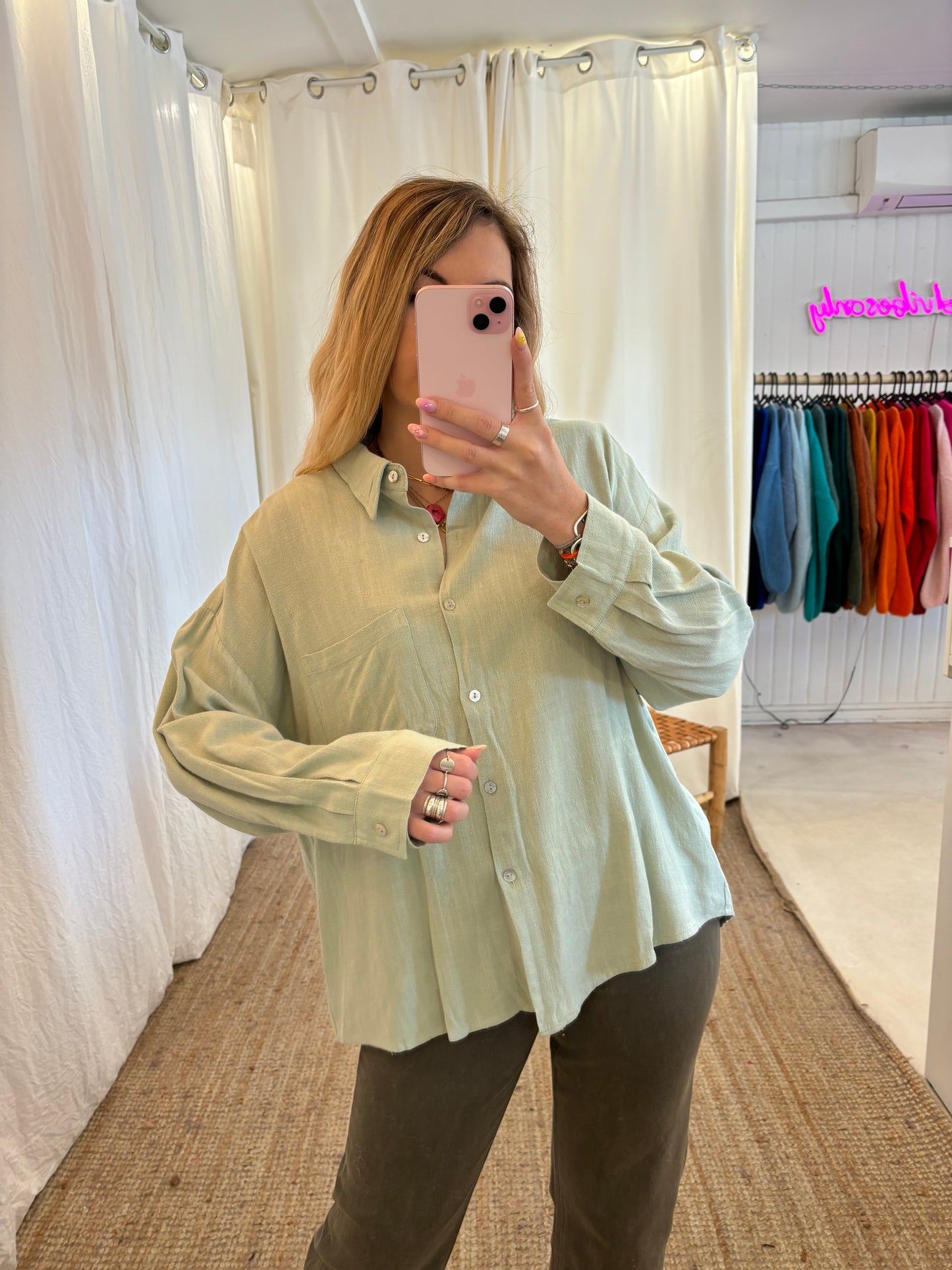Chemise GABRIELA Vert d’eau