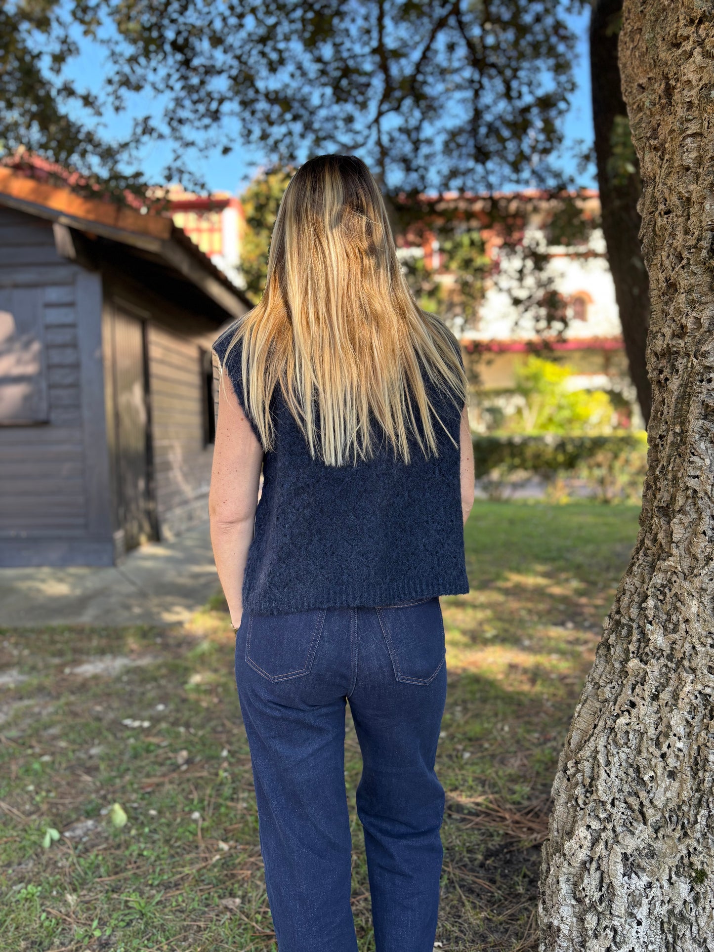 Gilet sans manches SOLEIL Bleu marine