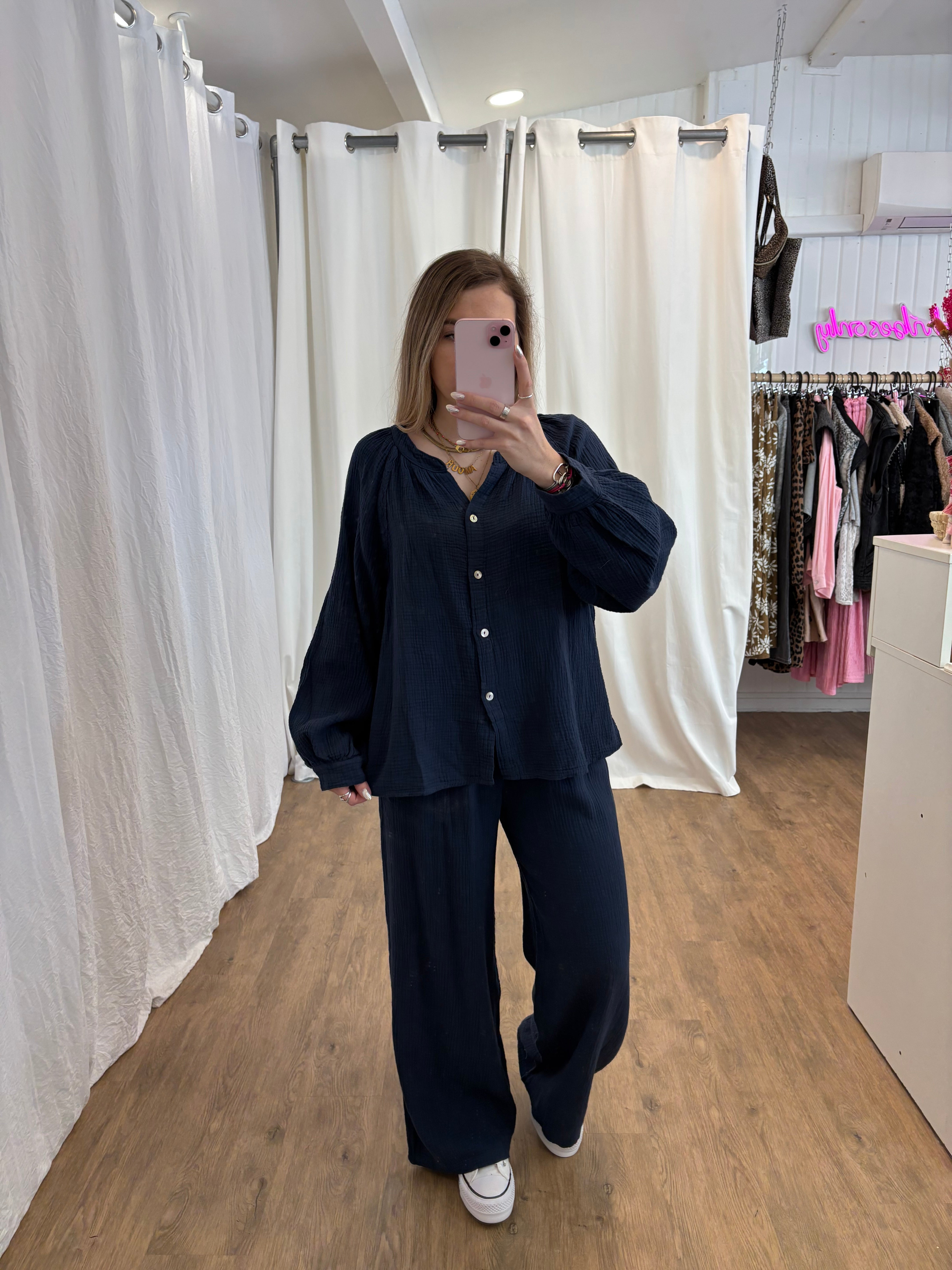 Blouse LYA Bleu marine
