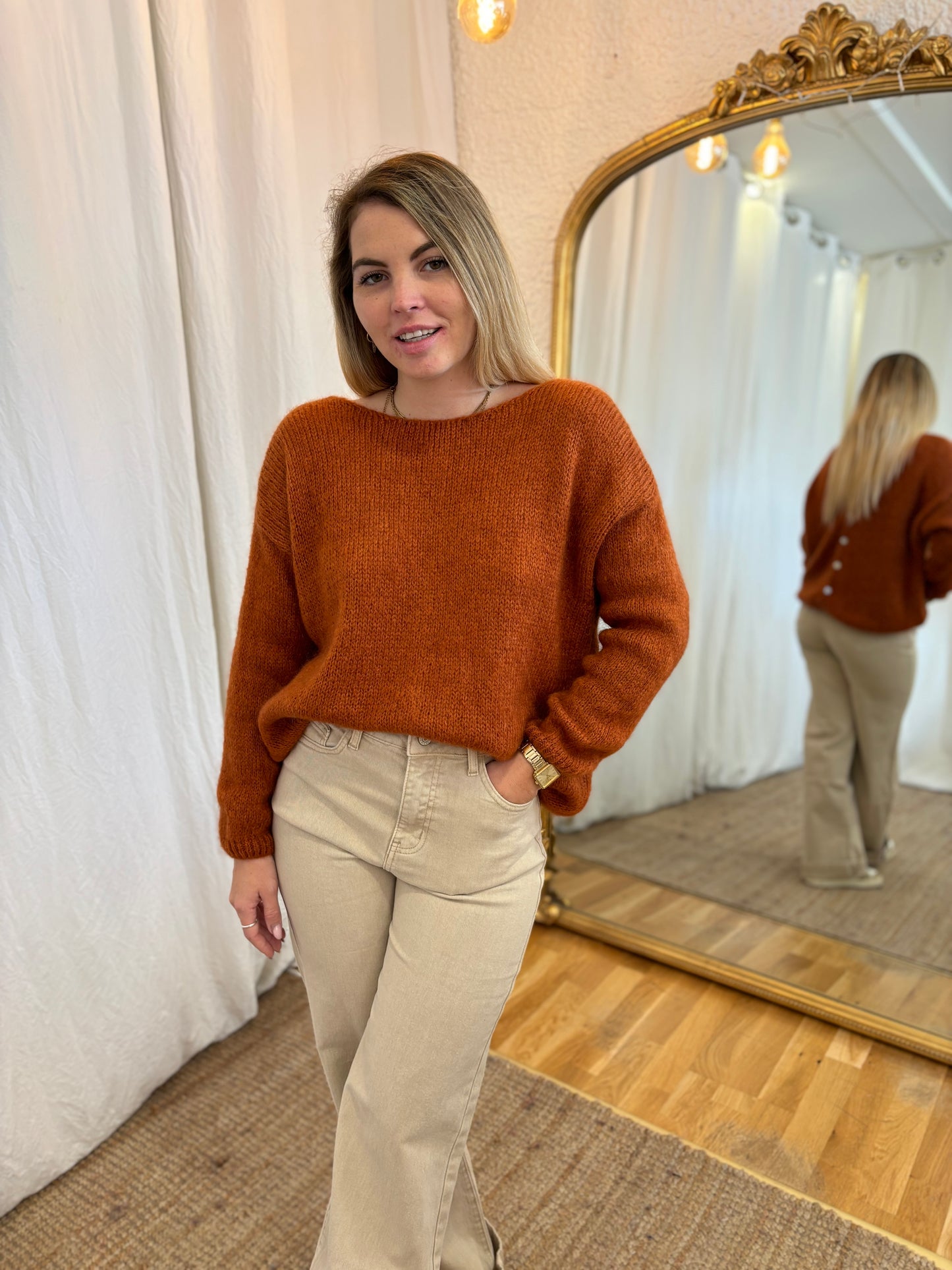 53- Gilet LOU - Biscotte 🧡