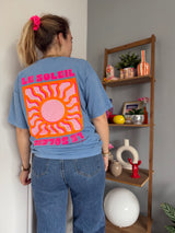 T-shirt SOLEIL (NEW FLUO) Bleu Jean
