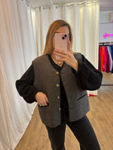 Veste sans manches CAMILA Gris anthracite