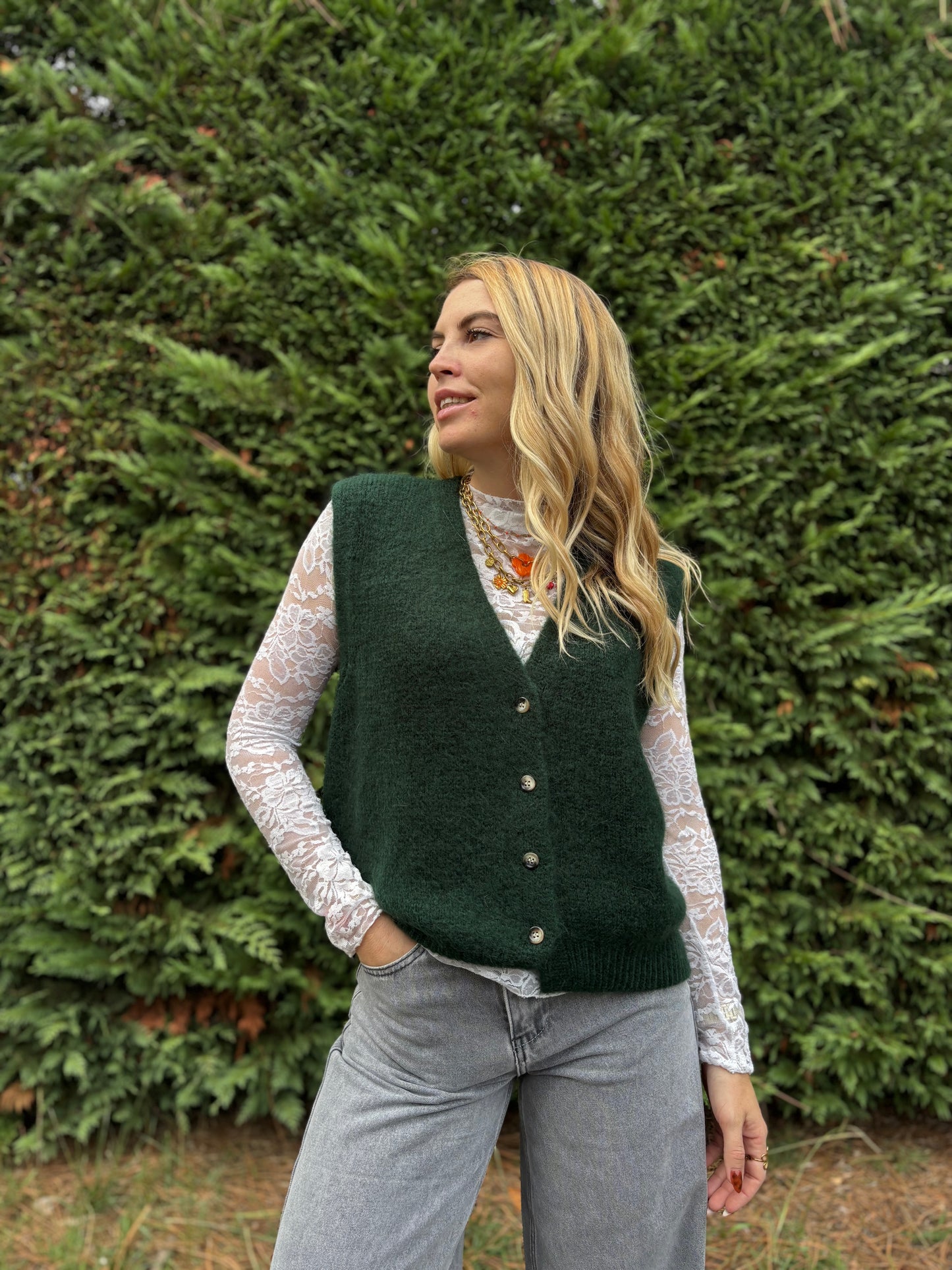 16 - Gilet TOM - Vert sapin