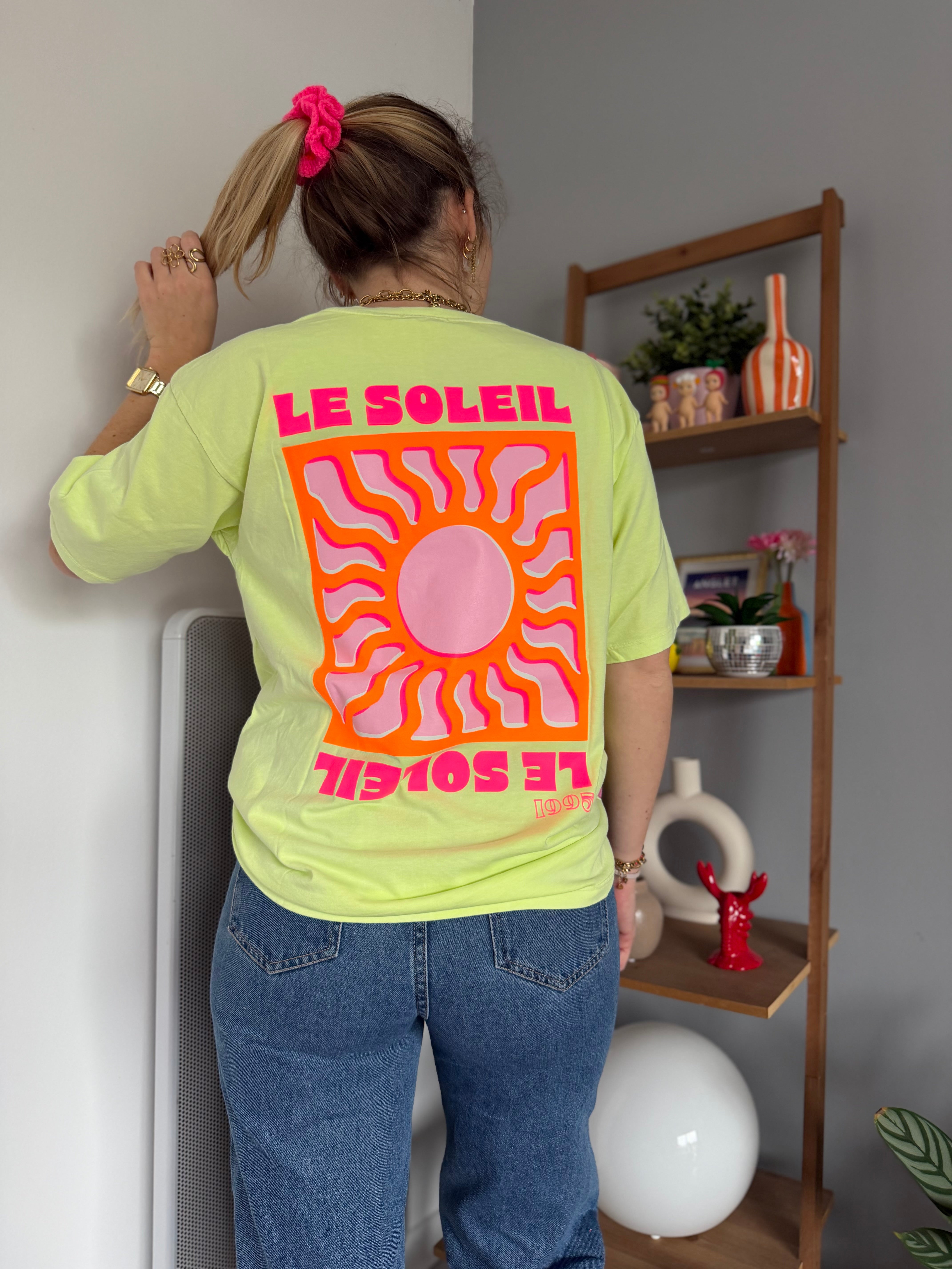 T-shirt SOLEIL (NEW FLUO) Vert Anis