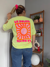 T-shirt SOLEIL (NEW FLUO) Vert Anis