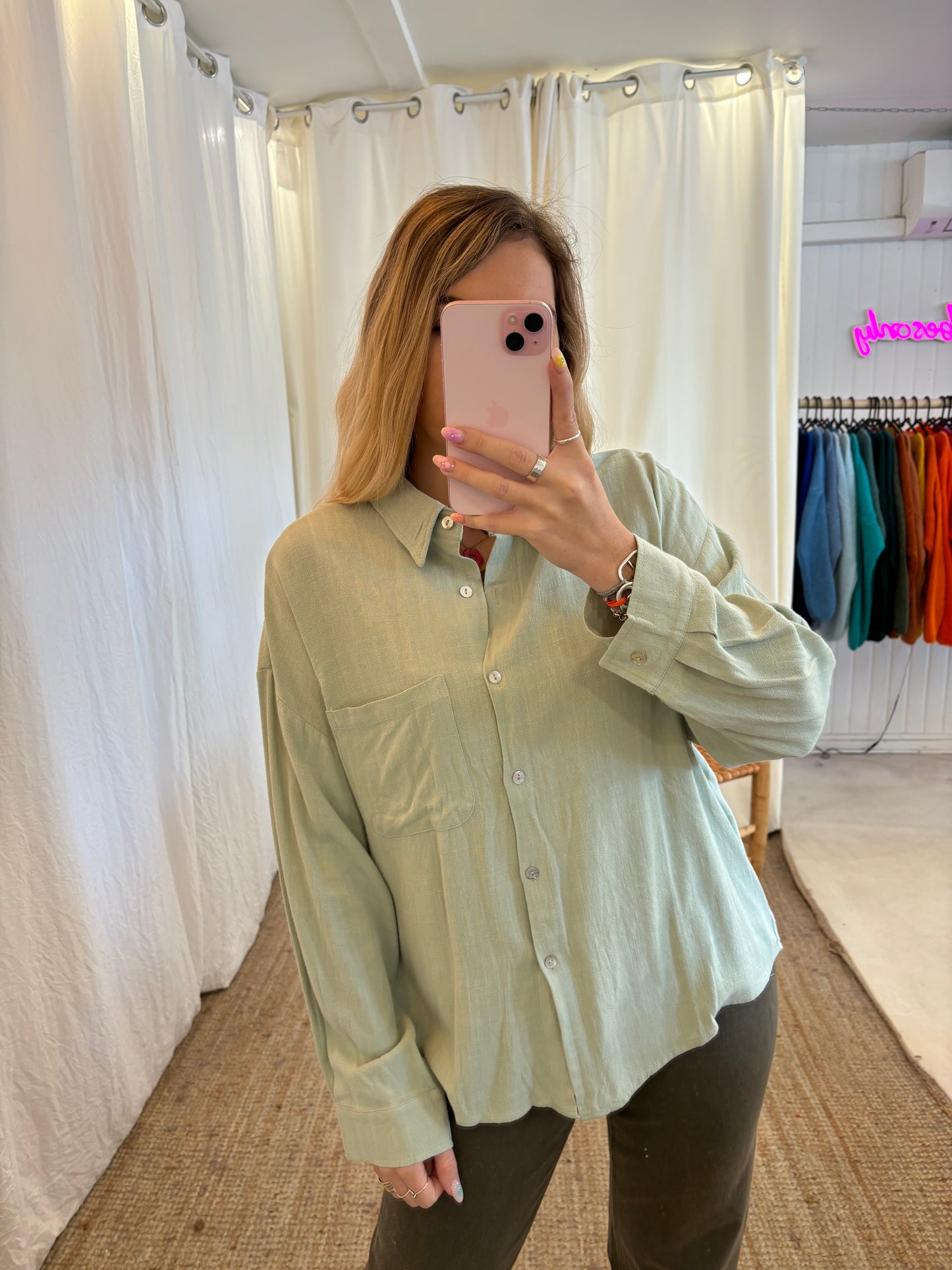 Chemise GABRIELA Vert d’eau