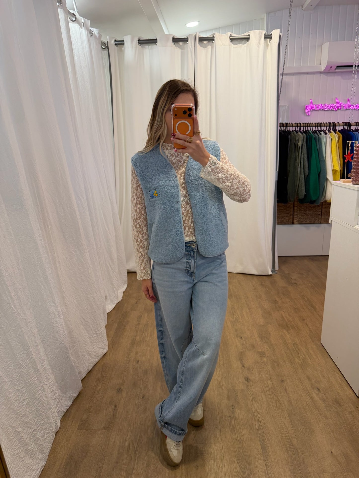 Gilet sans manches ANNA Bleu ciel