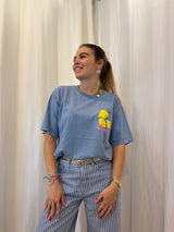 T-shirt LEMONS Bleu •