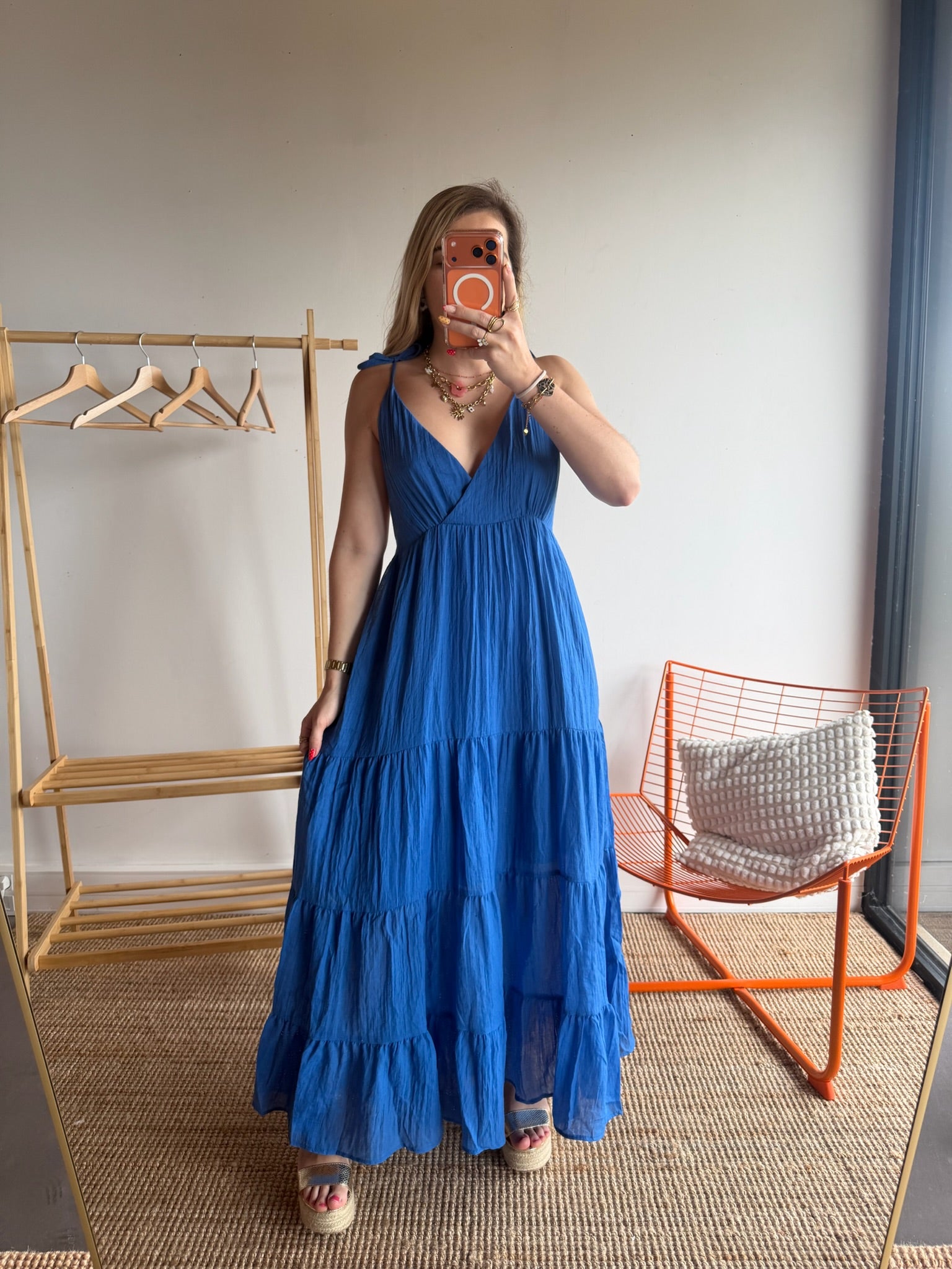 Robe LOUISA Bleu électrique