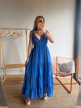 Robe LOUISA Bleu électrique