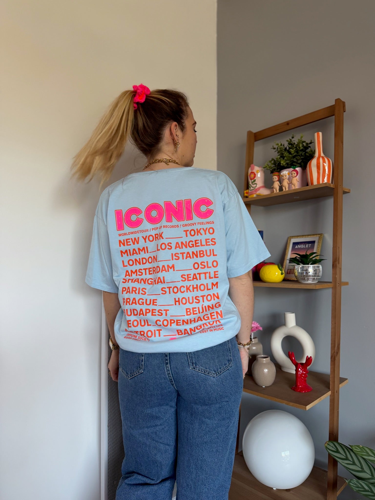 T-shirt ICONIC Bleu ciel