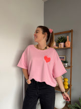 Sweat SUMMER OF LOVE Rose clair