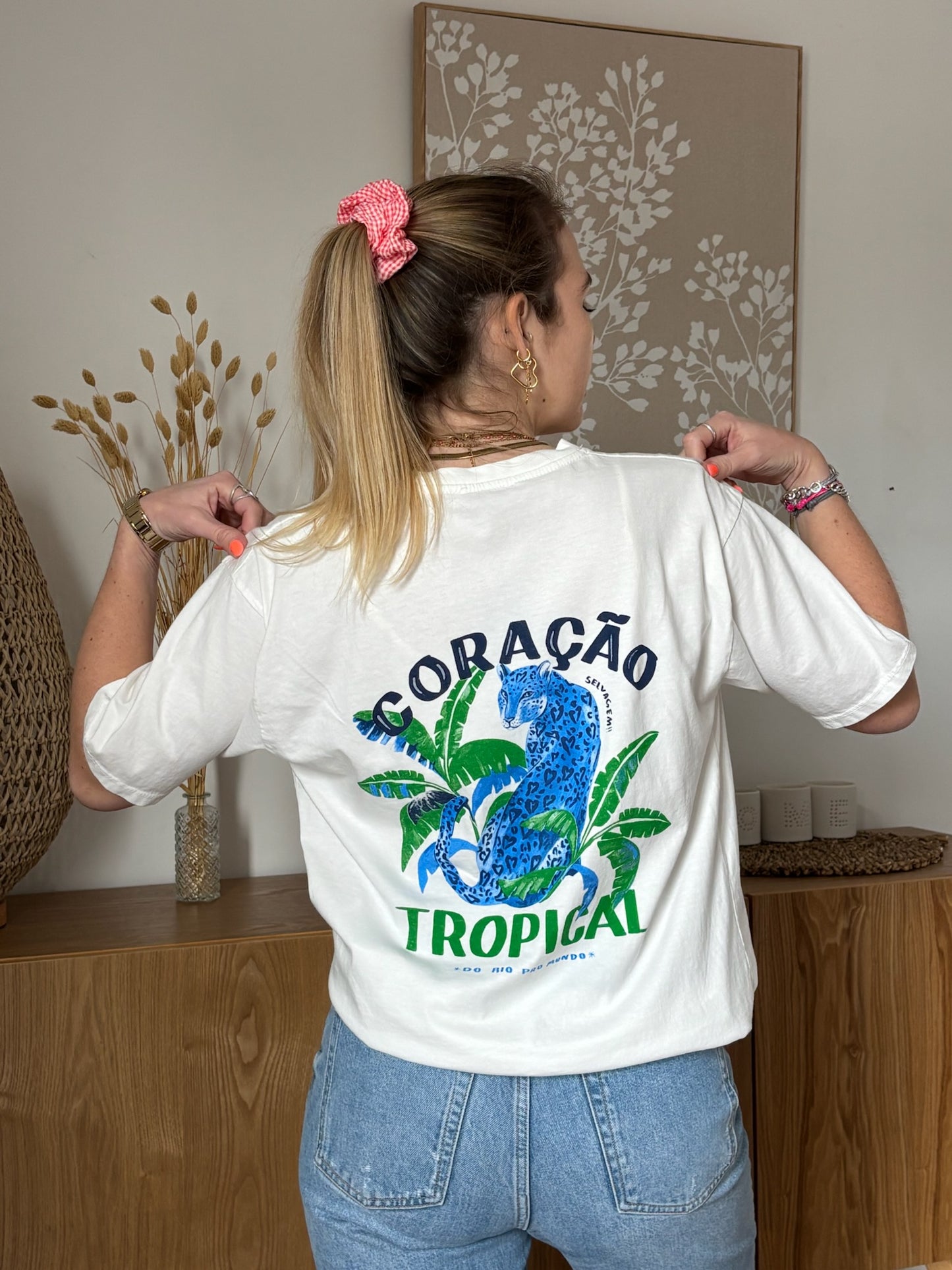 T-shirt TROPICAL Blanc