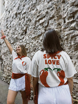T-shirt SPICY LOVE Blanc ••