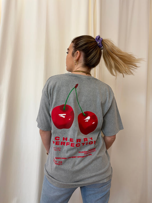 T-shirt CERISE Gris