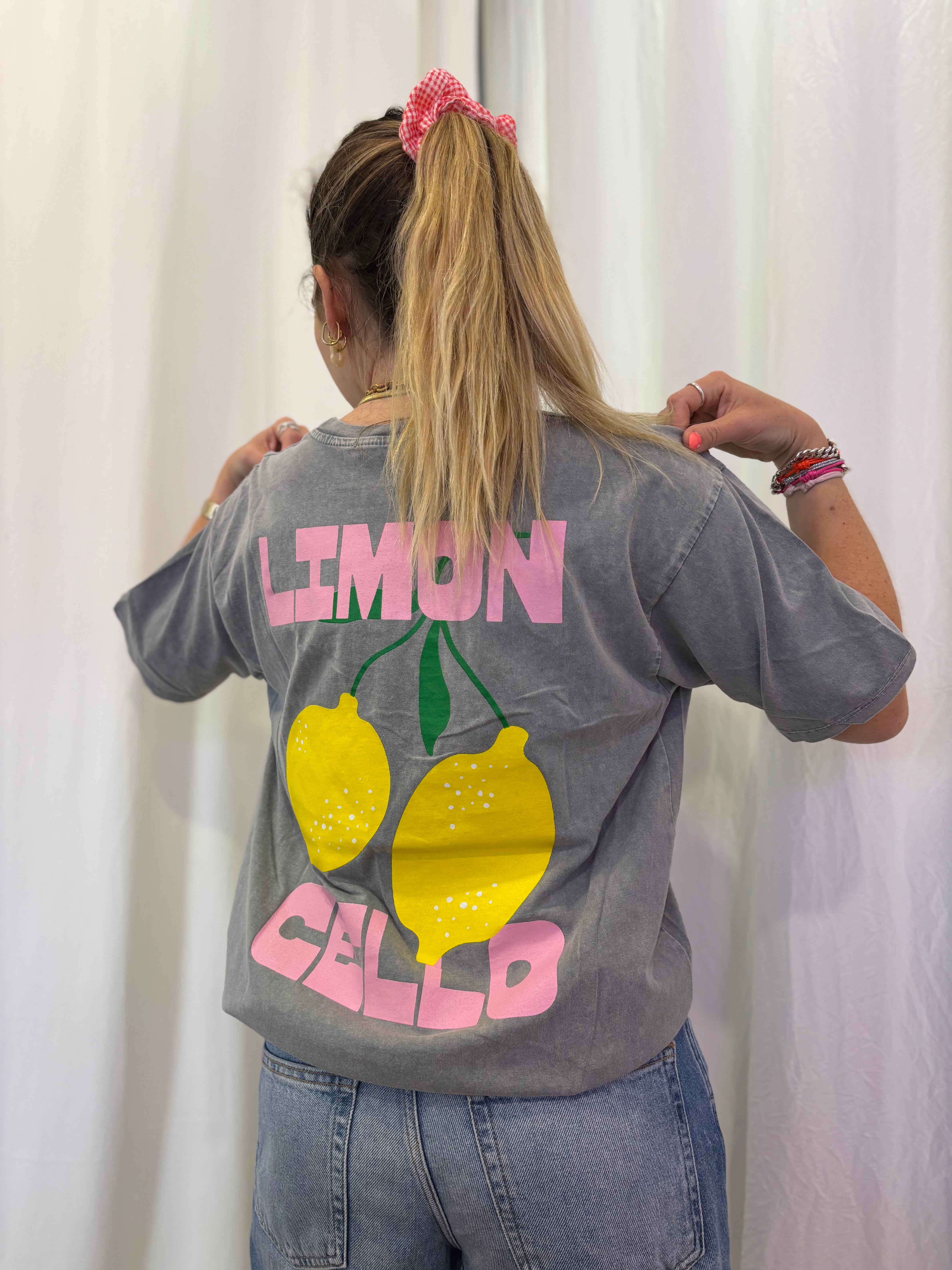 T-shirt LIMON Gris •