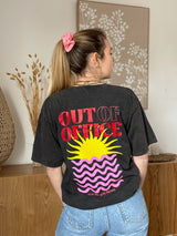 T-shirt OUT OF OFFICE Noir •