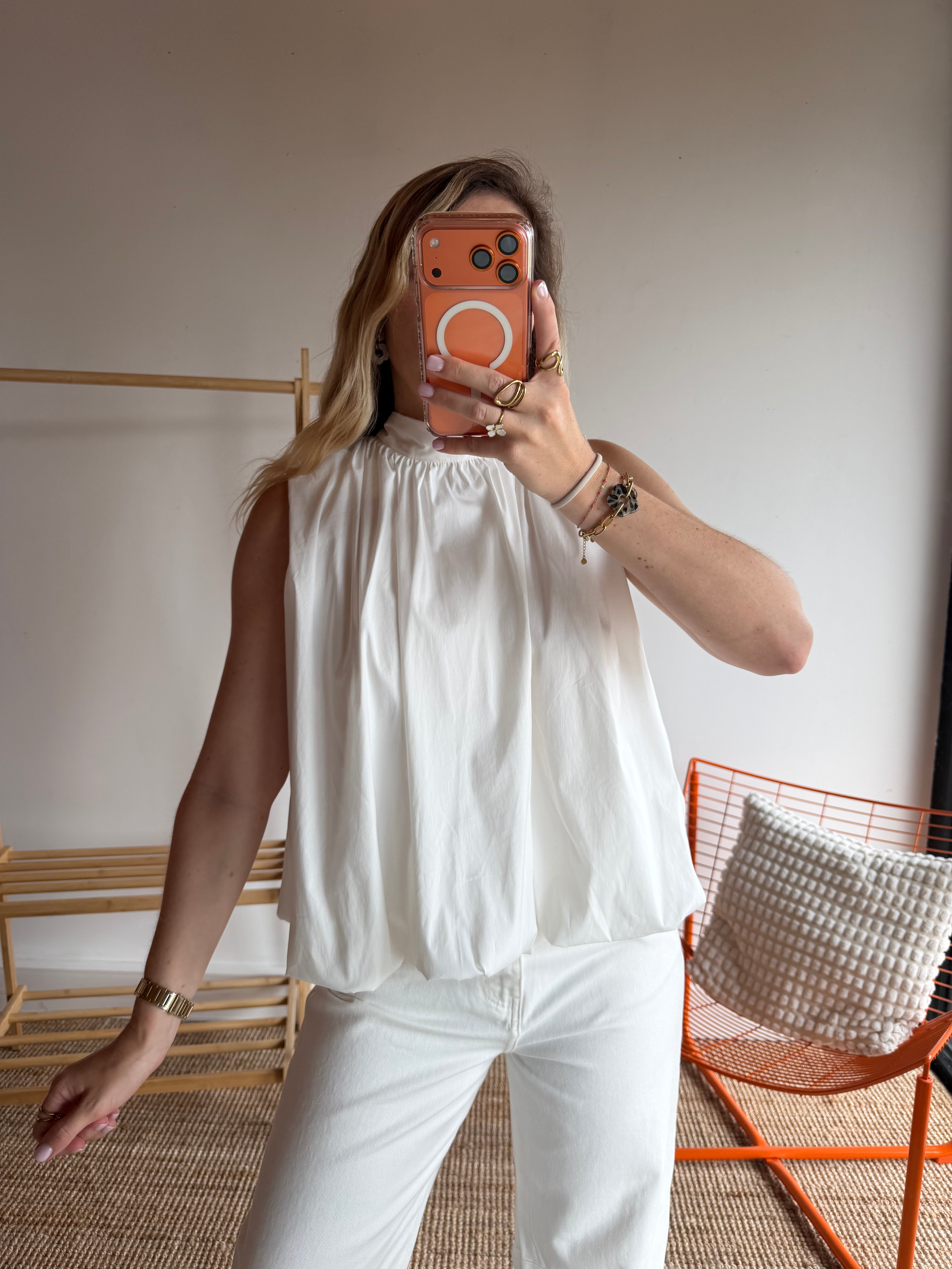Top CARLA Blanc