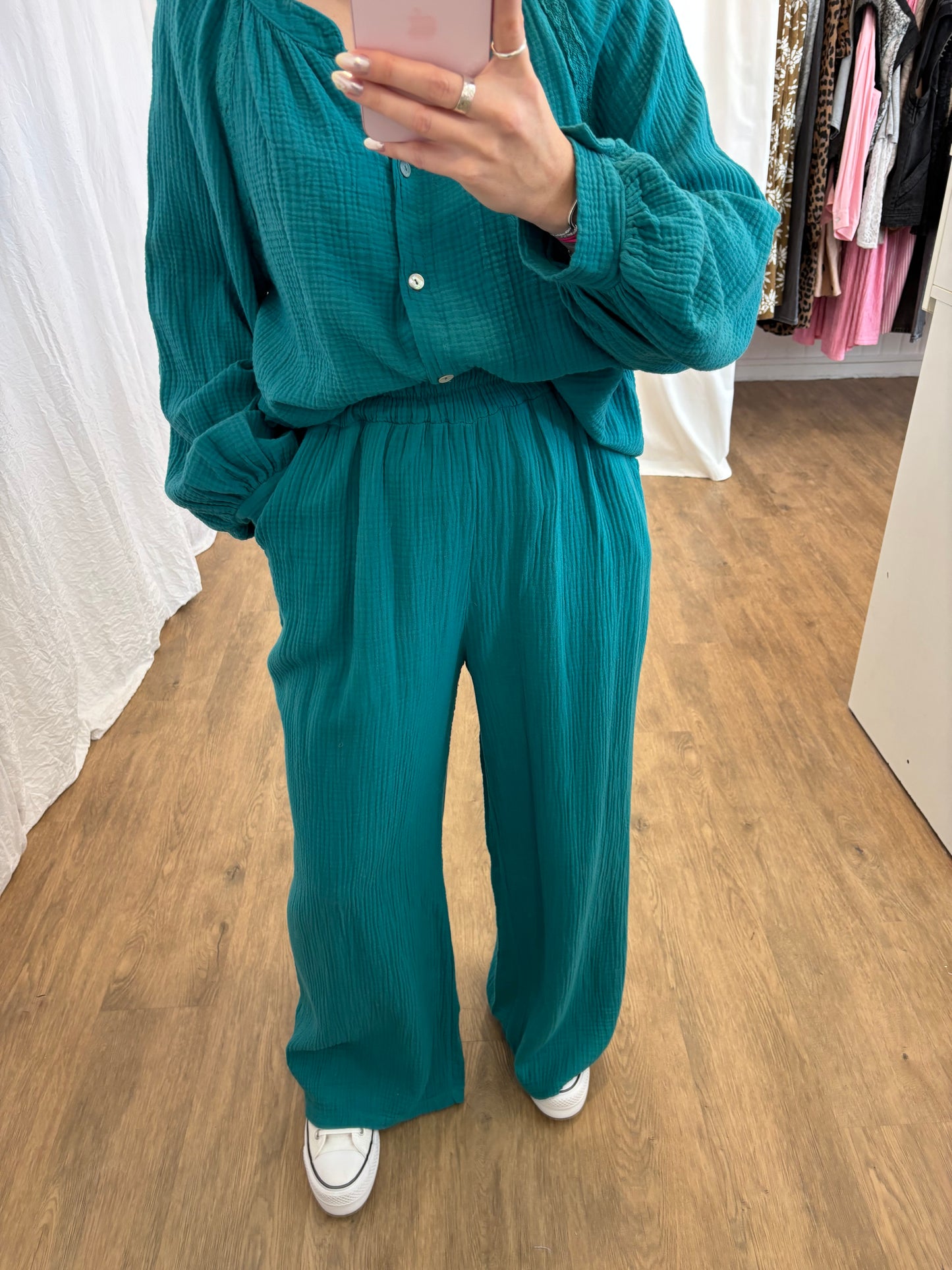 Pantalon LYA Bleu canard
