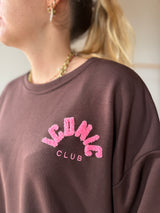Sweat ICONIC CLUB Chocolat