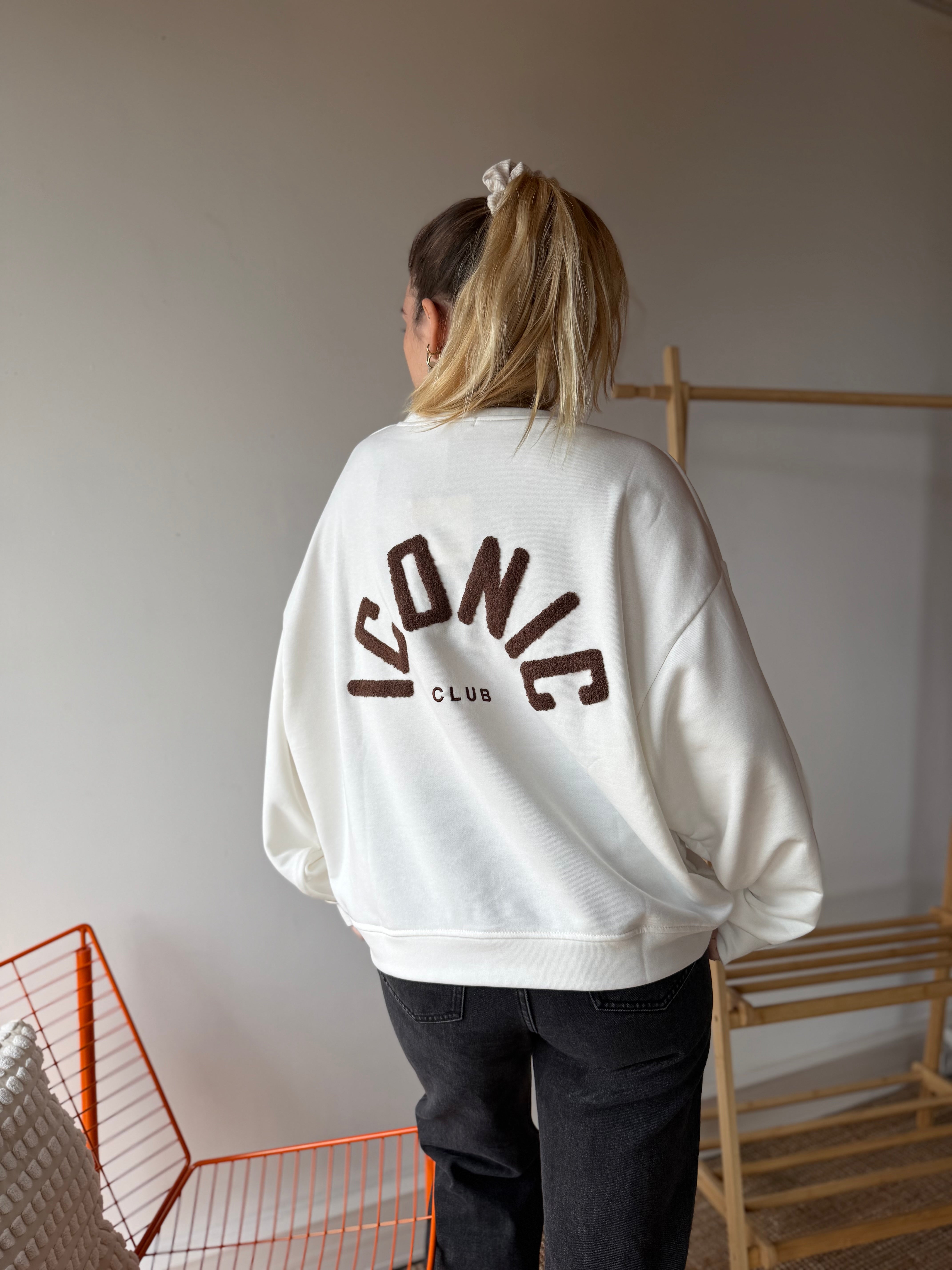 Sweat ICONIC CLUB Blanc