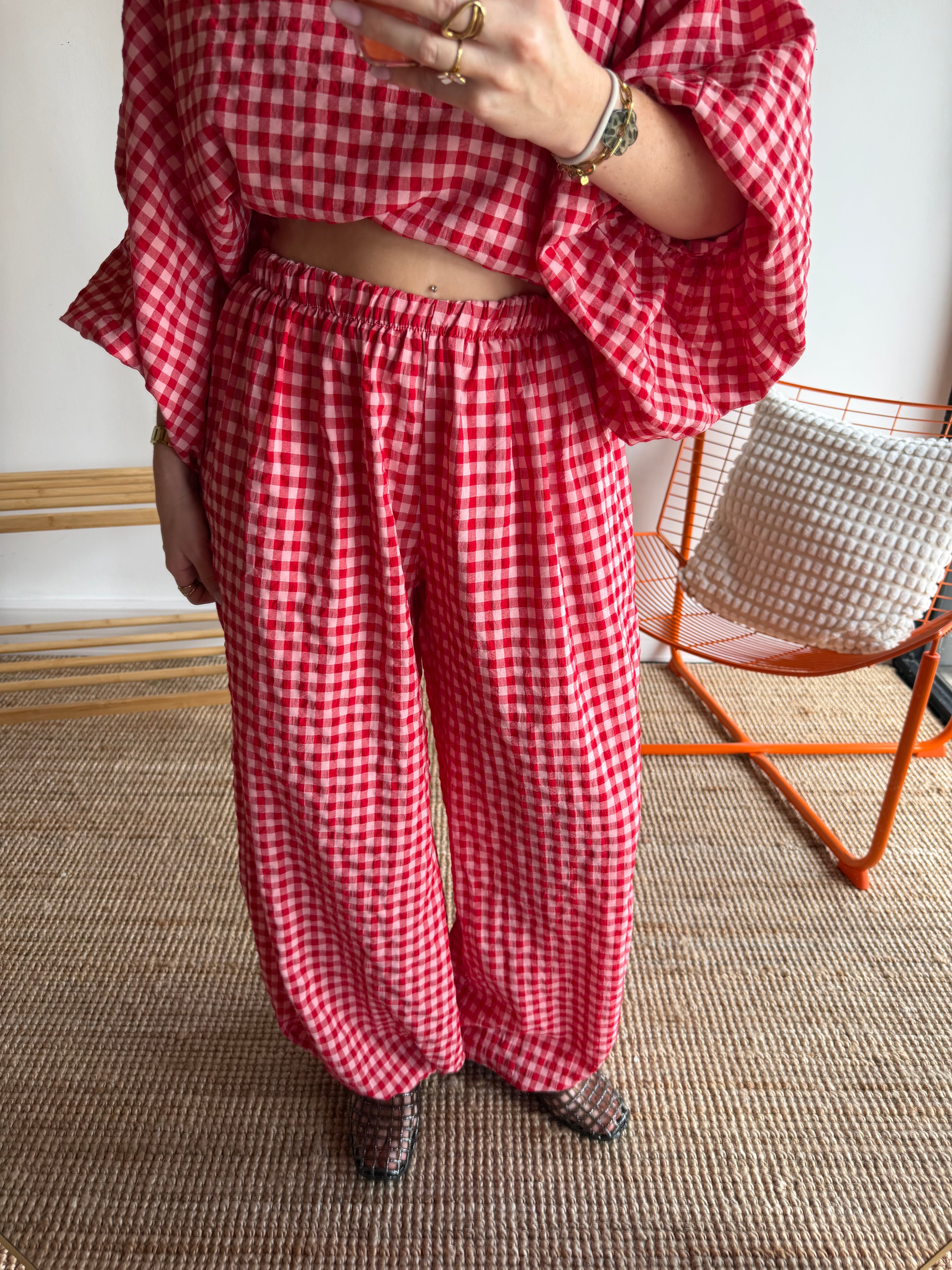 Pantalon DIANE Rouge