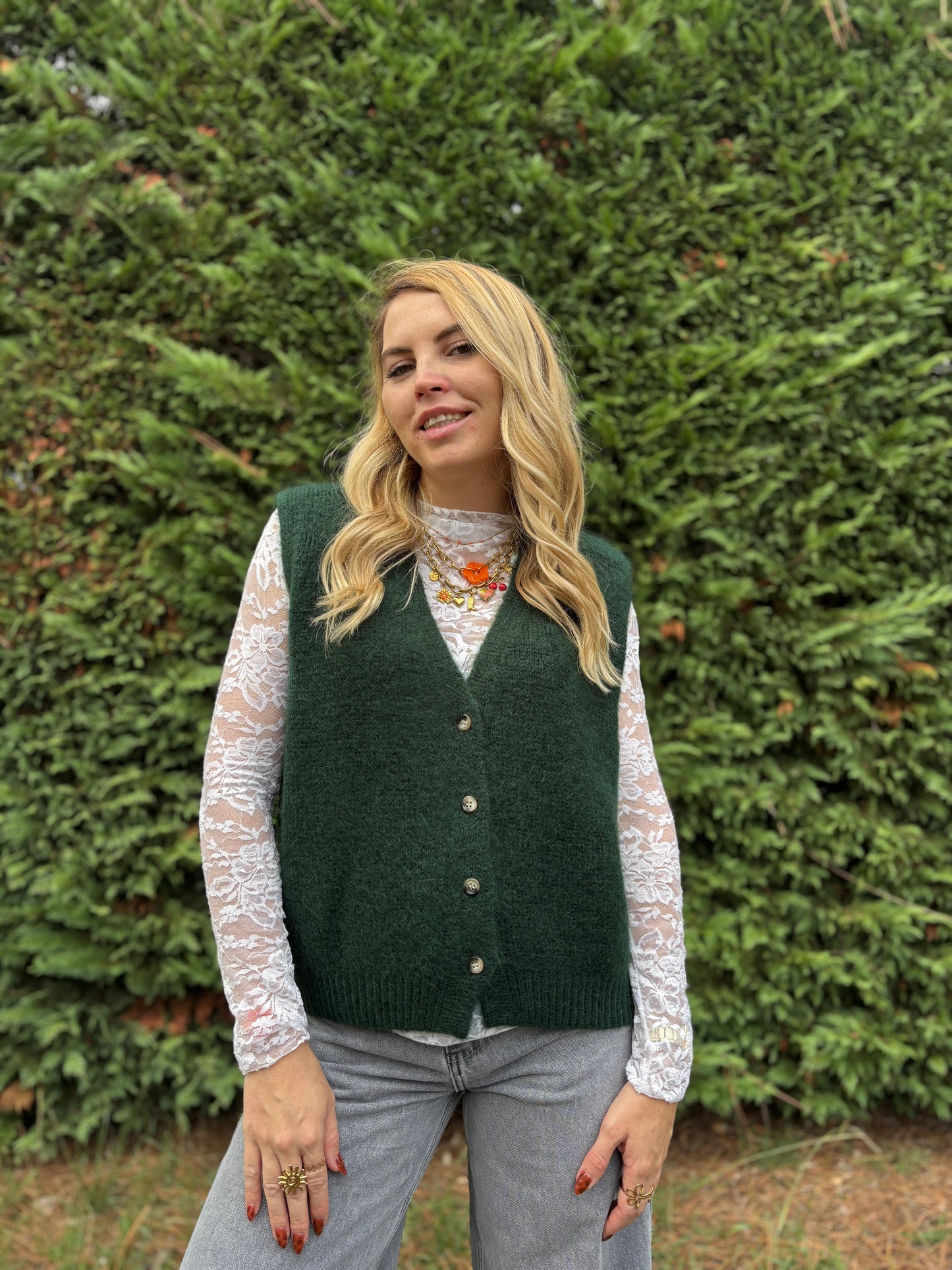 16 - Gilet TOM - Vert sapin