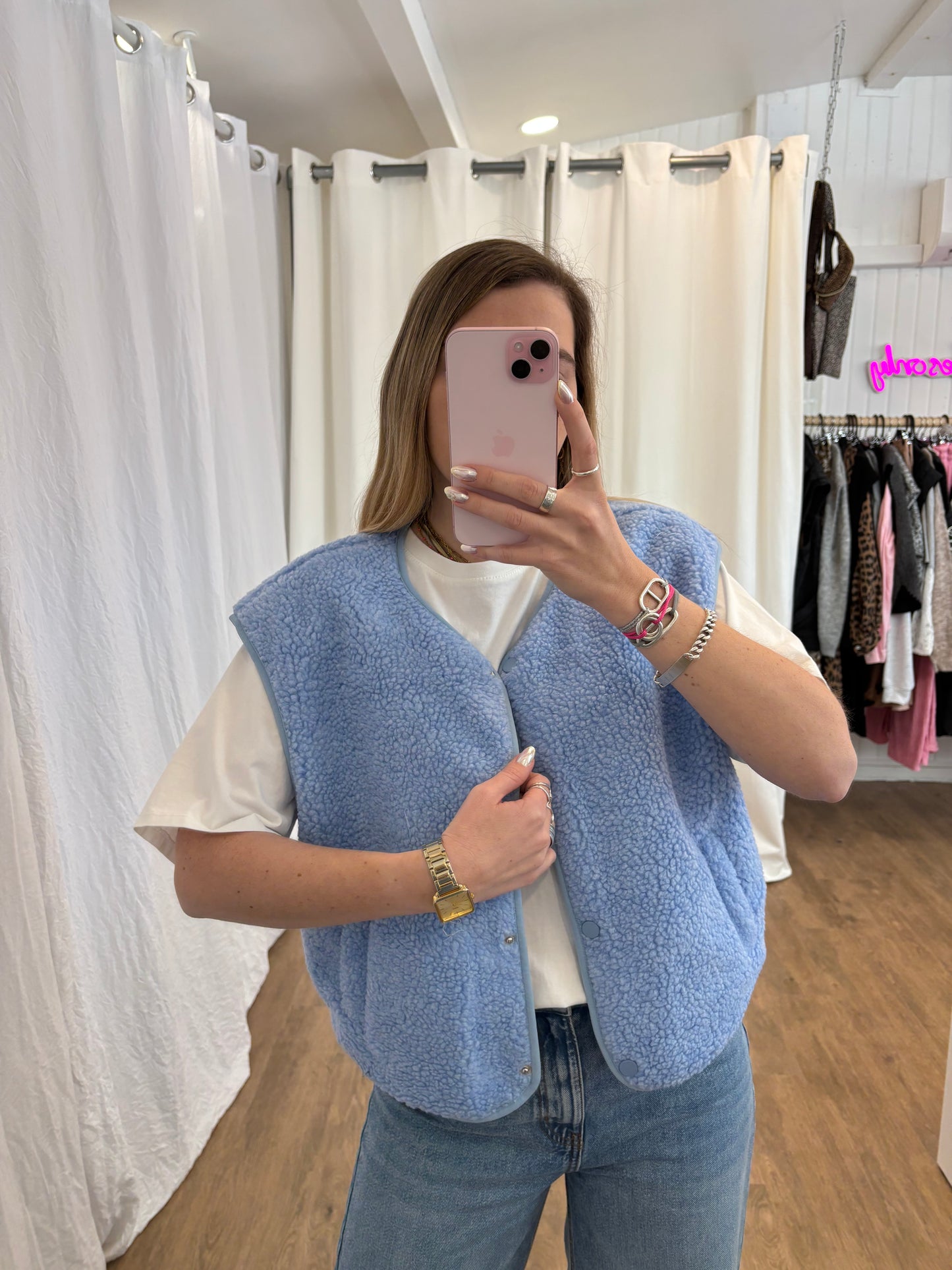 Veste sans manches ABY Bleu ciel