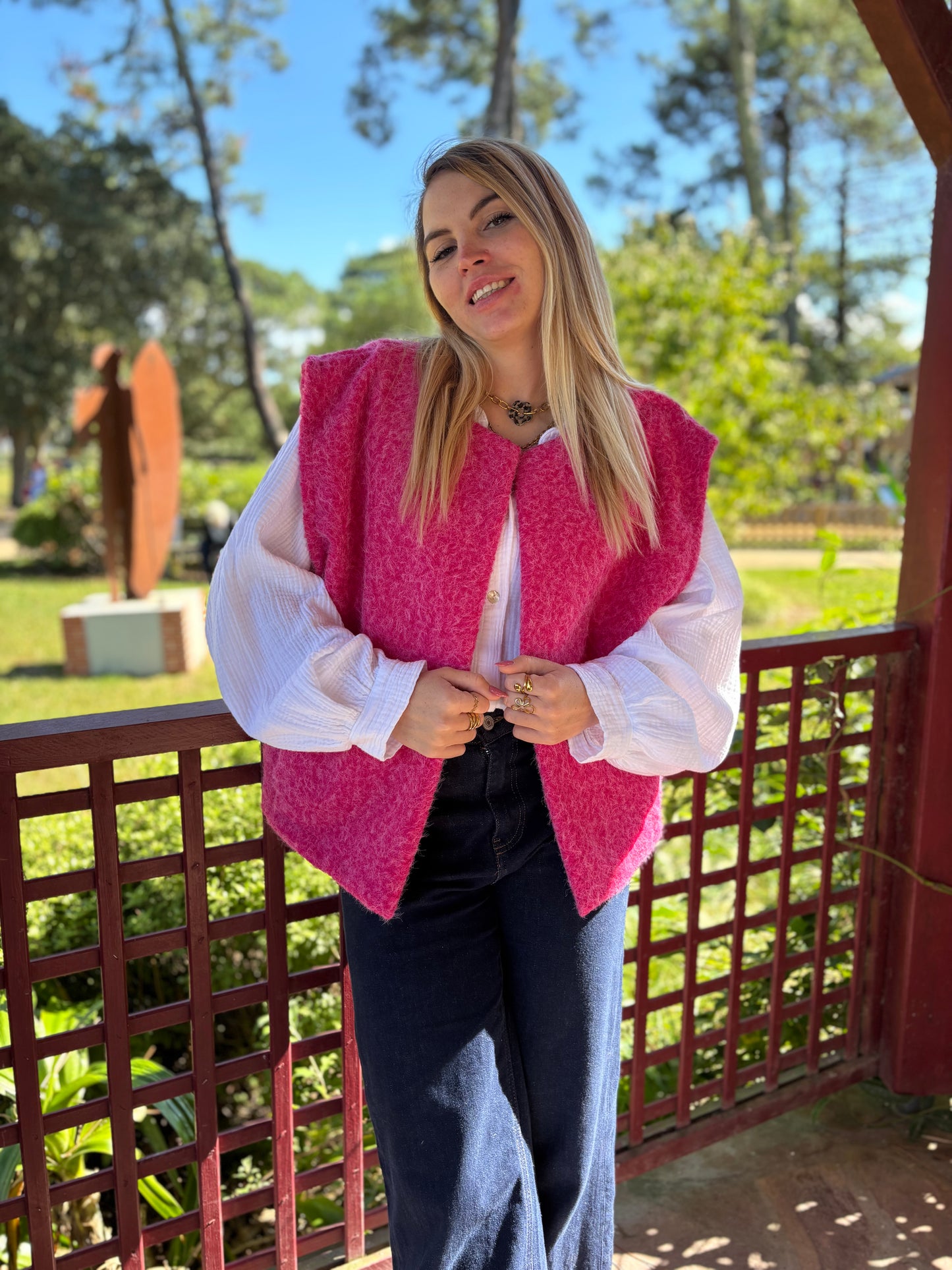 Veste sans manches LILI Rose