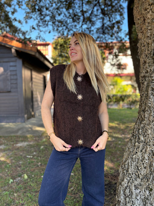 Gilet sans manches SOLEIL Café