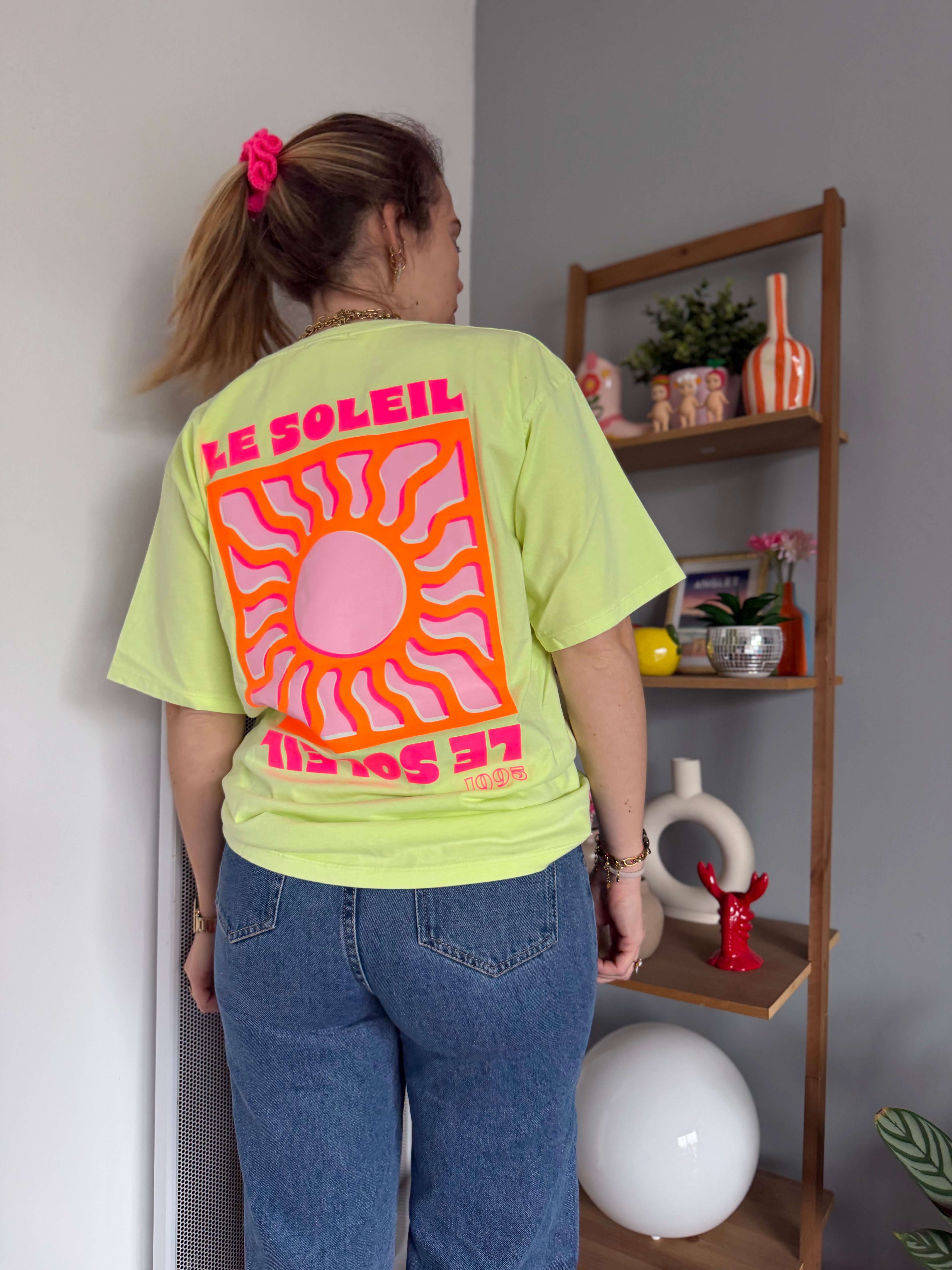 T-shirt SOLEIL (NEW FLUO) Vert Anis