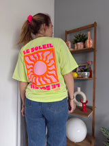 T-shirt SOLEIL (NEW FLUO) Vert Anis