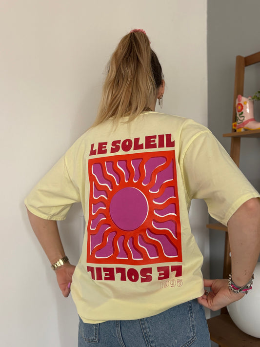 T-shirt SOLEIL Jaune